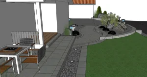 planera trädgård