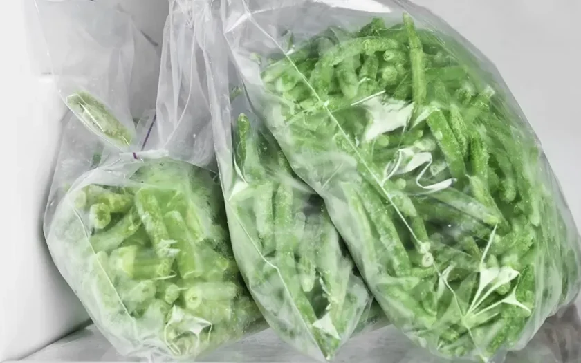 frysa in sockerärtor