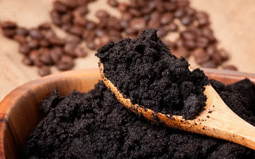 Kaffesump mot sniglar som förstör trädgården